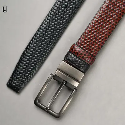 Axel Pati Pattern Belt – Dual Tone Moving Brockless