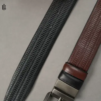 Axel Blocky Pattern Belt – Dual Tone Moving Brockless secondary
