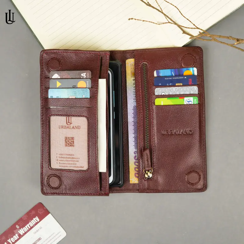Kane Long Wallet V2 – Red Wine