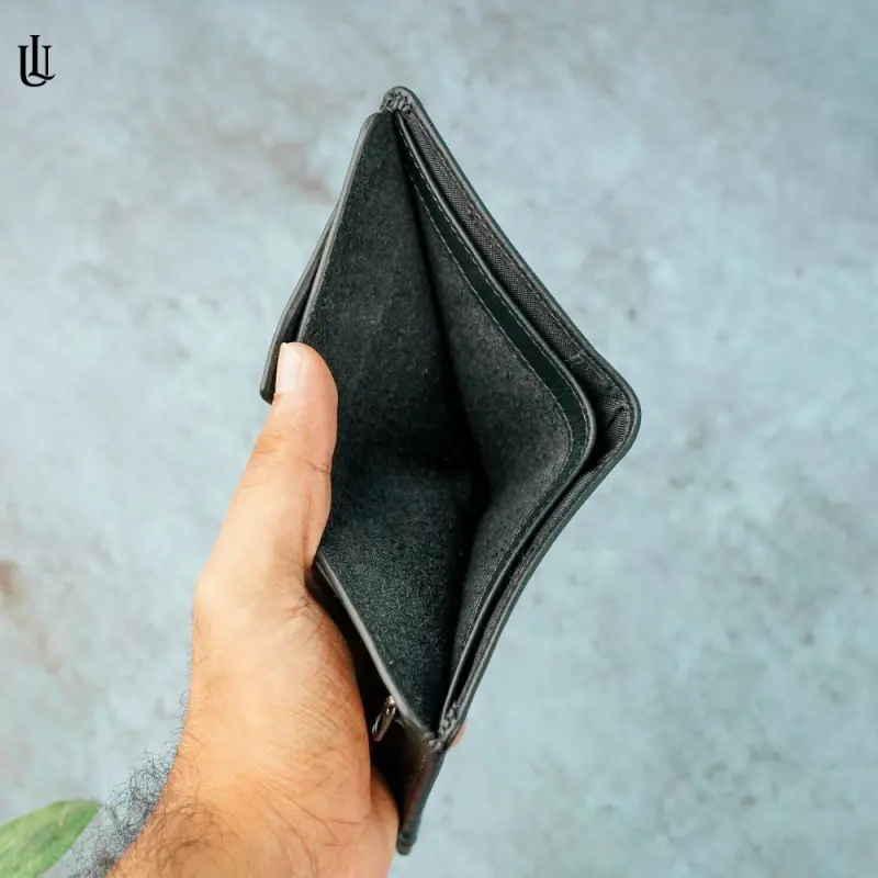 Tucker Hybrid Wallet (License Card Holder + Moneybag) – Black