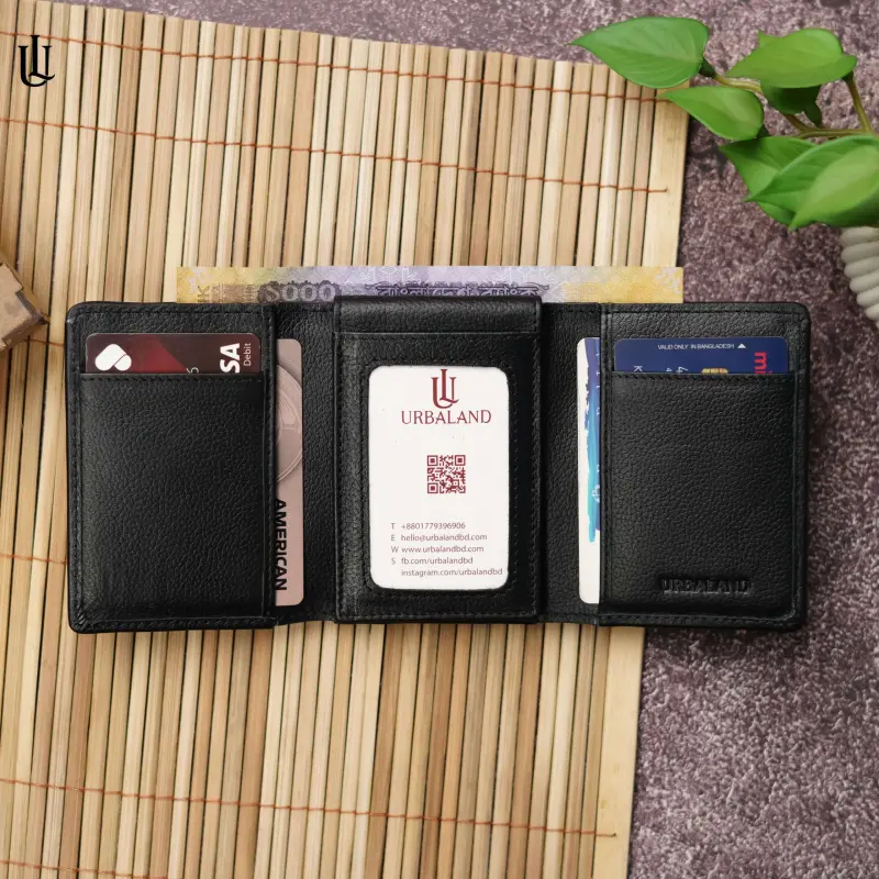 Edd Trifold Wallet – Black