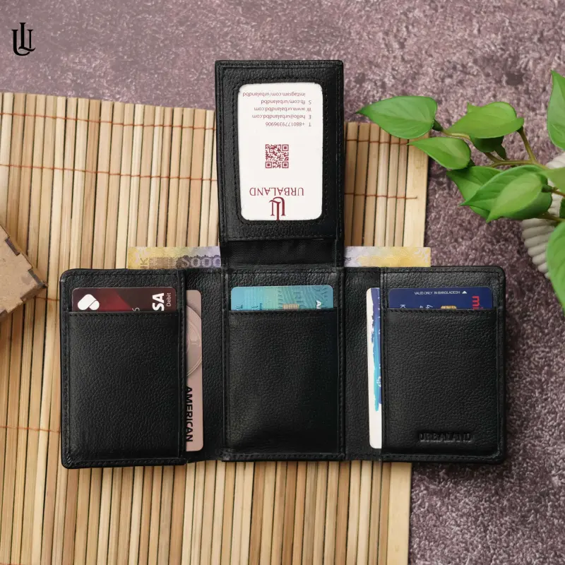 Edd Trifold Wallet – Black