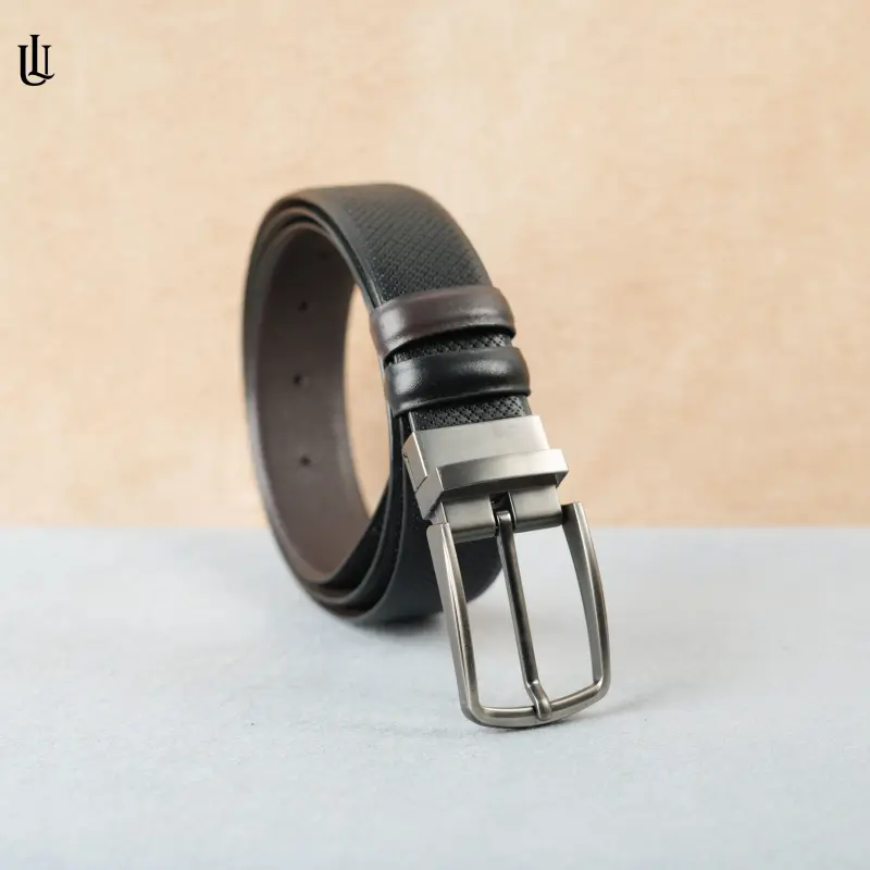 Axel Cross Dot Pattern Belt – Dual Tone Moving Brockless